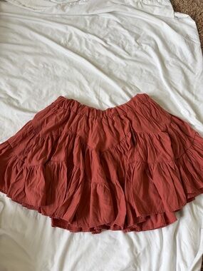 Mustard Seed Rust Tiered Skirt